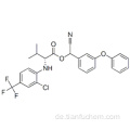 D-Valin, N- [2-Chlor-4- (trifluormethyl) phenyl] -, Cyano (3-phenoxyphenyl) methylester CAS 102851-06-9